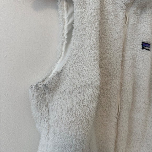 Patagonia Los Gatos Fleece Zip Up Vest in Birch White | Size Medium - Picture 3 of 8